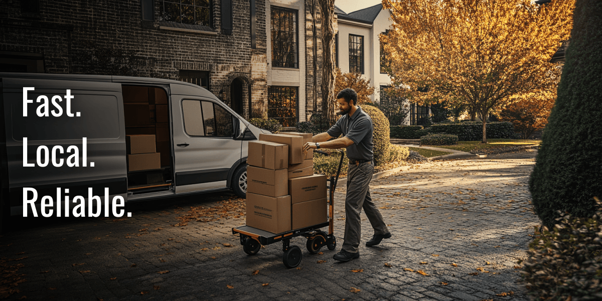 Fast Local reliable courier delivering boxes in Fort Worth